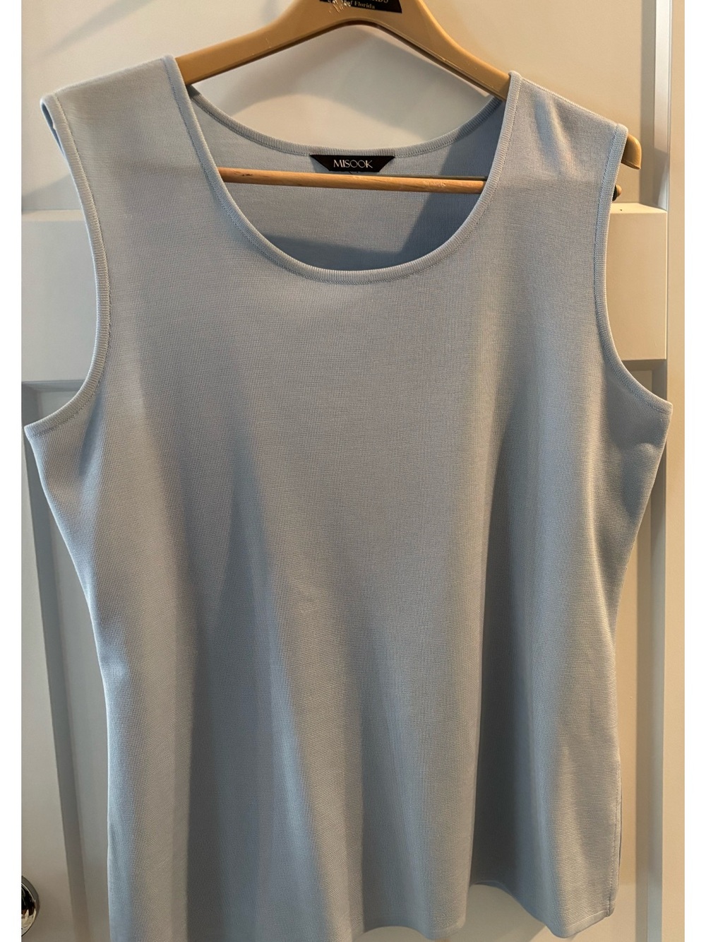 MISOOK Light Blue Sleeveless Knit Tank Top